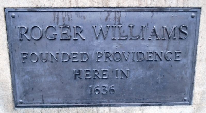 Roger Williams Founded Providence Here in 1636 Marker image. Click for full size.