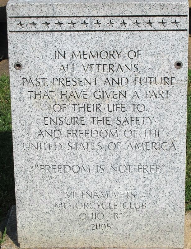 Mt. Orab Viet Nam Veterans Memorial Marker image. Click for full size.