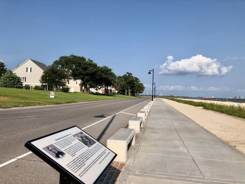 View from marker looking east along the promenade. image. Click for full size.