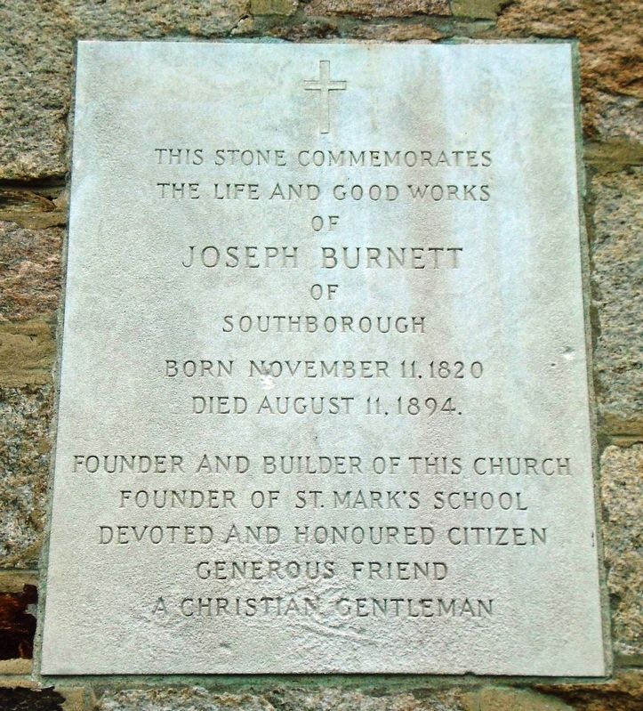Joseph Burnett Marker. Click for full size. Joseph Burnett Marker image. Click for full size.