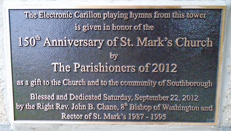 150th Anniversary of St. Mark's Church Marker. Click for full size. 150th Anniversary of St. Mark's Church Marker image. Click for full size.