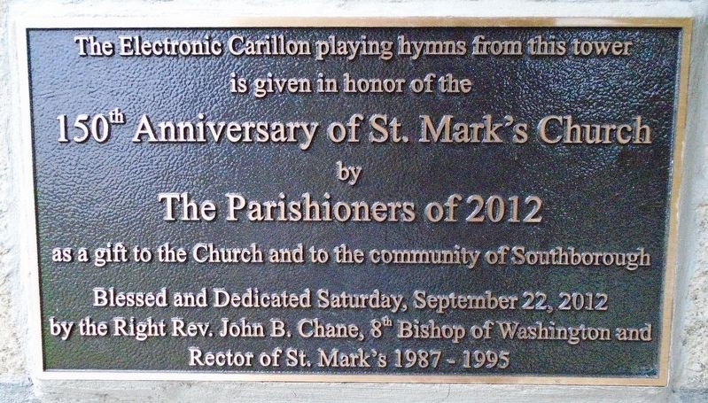 150th Anniversary of St. Mark's Church Marker image. Click for full size.