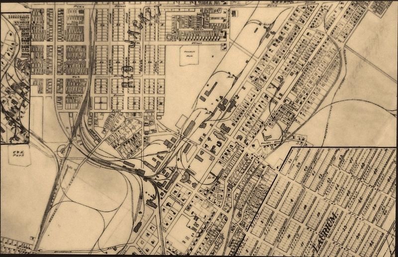 Marker detail: Calumet & Vicinity Map 1915 image. Click for full size.