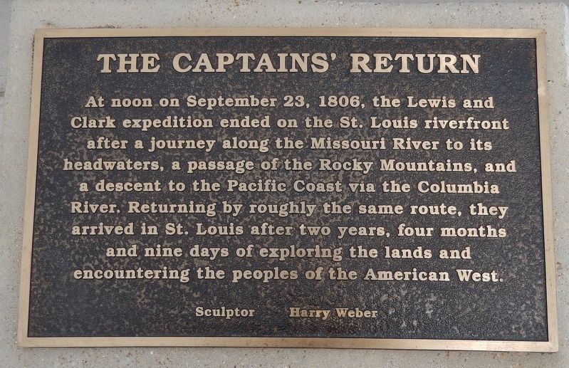 The Captains' Return Marker. Click for full size. The Captains' Return Marker image. Click for full size.