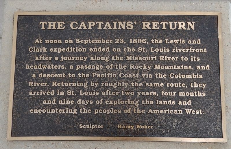 The Captains' Return Marker image. Click for full size.