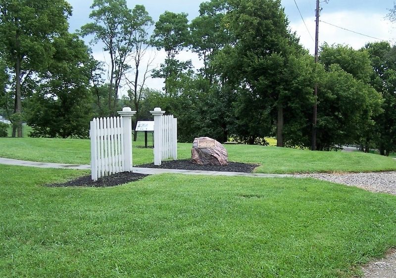 The Amish Mennonite Settlement Marker. Click for full size. The Amish Mennonite Settlement Marker image. Click for full size.