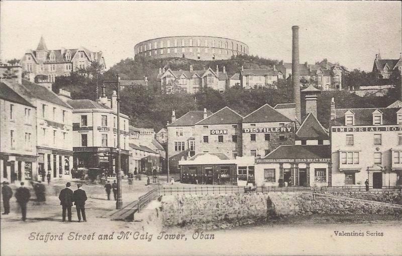 <i>Stafford Street and McCaigs Tower, Oban</i> image. Click for full size.