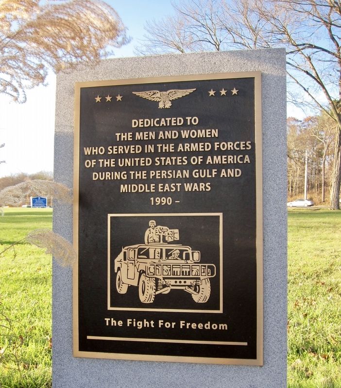 Persian Gulf and Middle East Wars Memorial Marker. Click for full size. Persian Gulf and Middle East Wars Memorial Marker image. Click for full size.