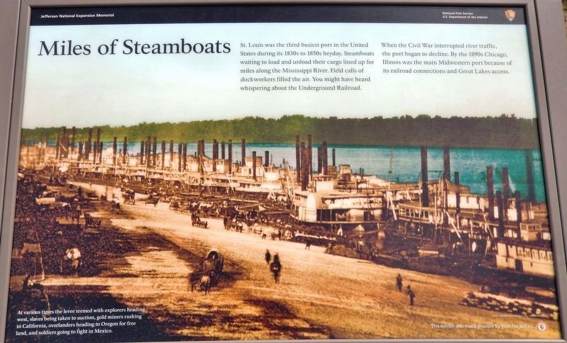 Miles of Steamboats Marker image. Click for full size.