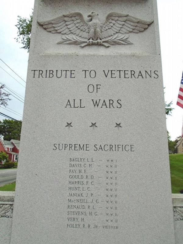 War Memorial Marker image. Click for full size.