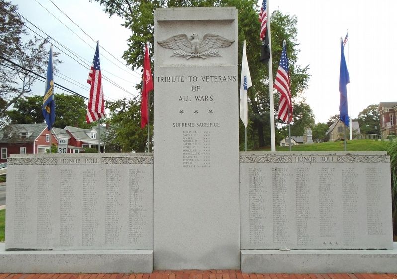 War Memorial Honor Roll image. Click for full size.
