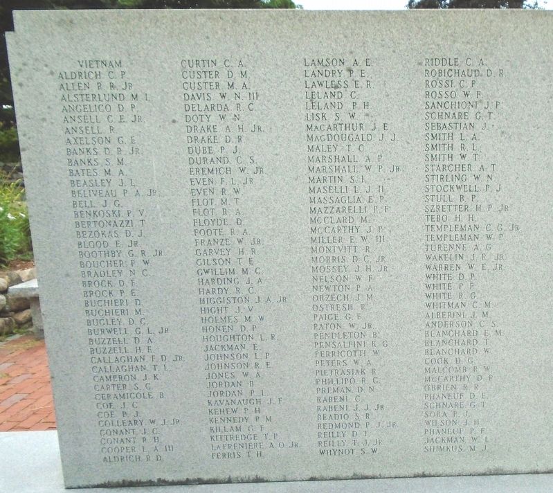 War Memorial Honor Roll image. Click for full size.