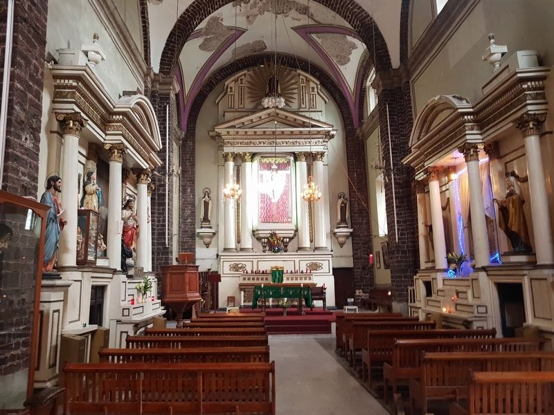 Neoclassical details of the interior of the Temple of Santa Teresa La Nueva. Click for full size. Neoclassical details of the interior of the Temple of Santa Teresa La Nueva image. Click for full size.