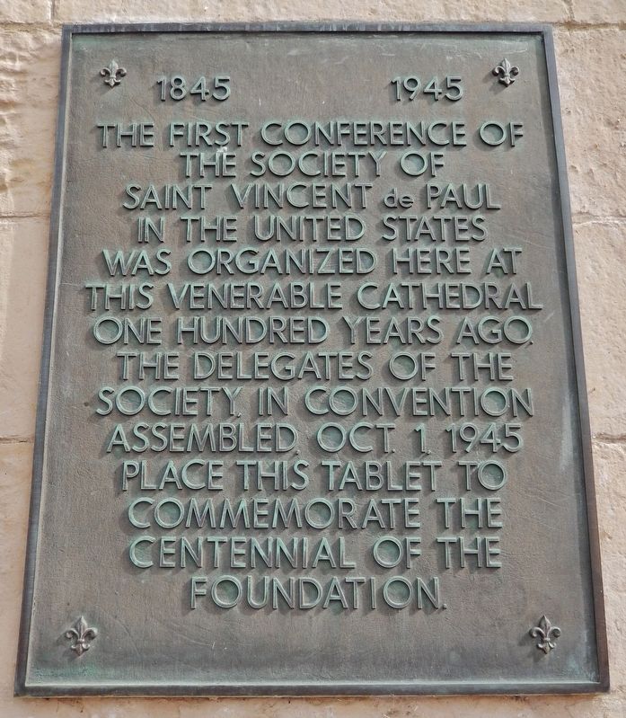 First Conference, Society of Saint Vincent de Paul Marker image. Click for full size.
