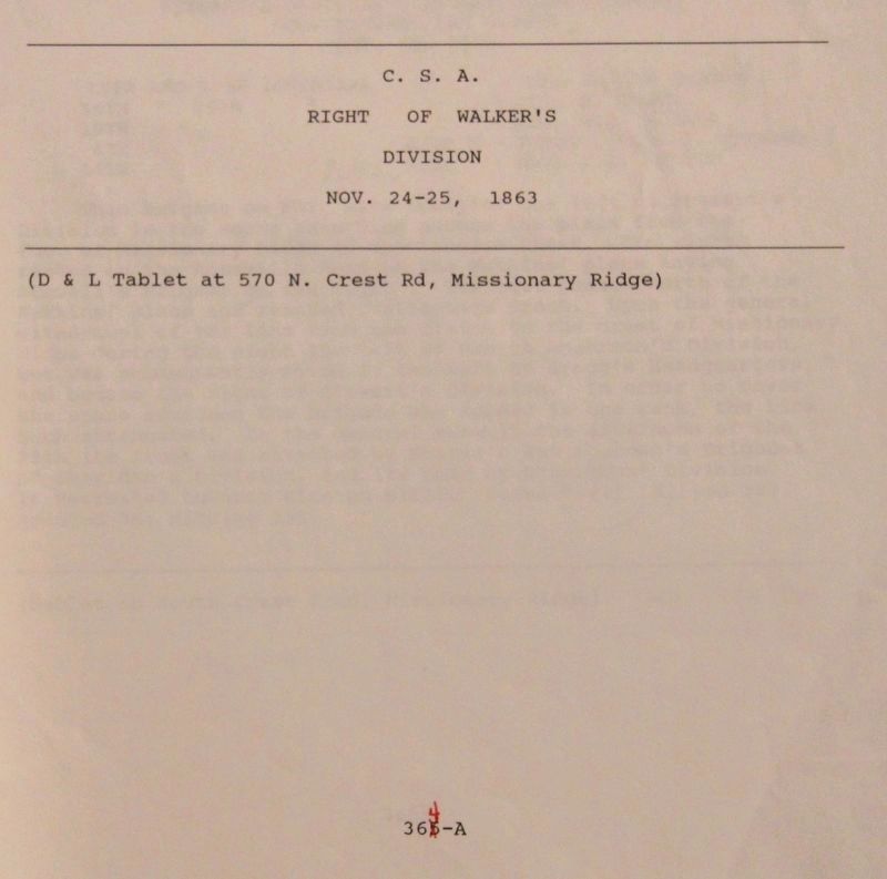 Walker's Division Marker image. Click for full size.