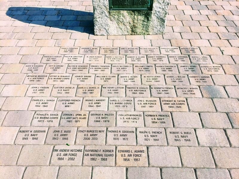 Eastford Veterans Memorial Pavers. Click for full size. Eastford Veterans Memorial Pavers image. Click for full size.