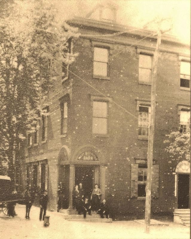 Marker detail: Historic photo of the First National Bank Building image. Click for full size.