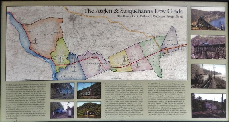 The Atglen & Susquehanna Low Grade Marker image. Click for full size.