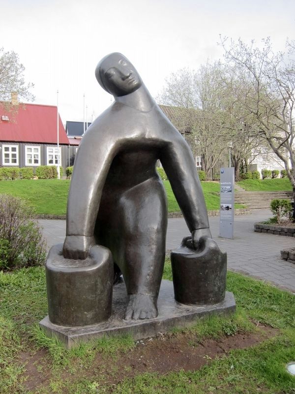 Vatnsberrin / Watercarrier (1937), by smundur Sveinsson image. Click for full size.
