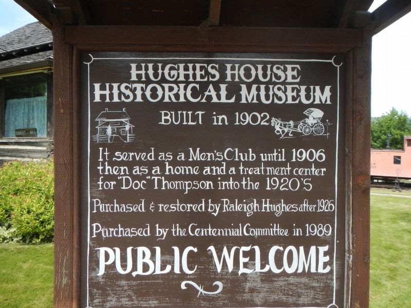 Hughes House Historical Museum Marker image. Click for full size.