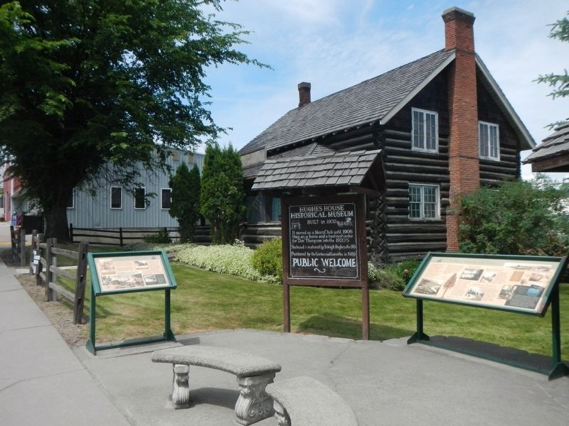 Hughes House Historical Museum and Marker image. Click for full size.