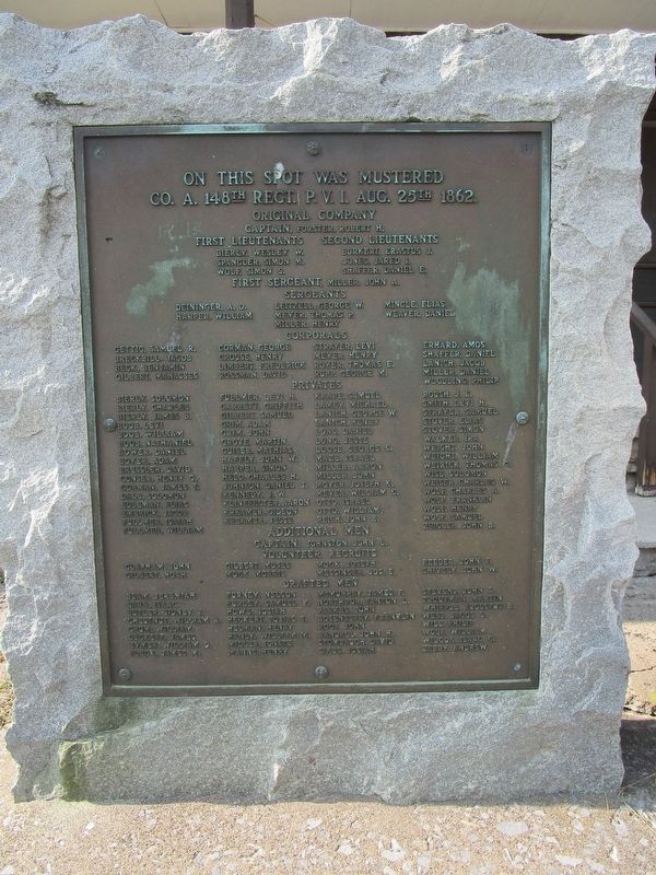 On This Spot was Mustered Marker. Click for full size. On This Spot was Mustered Marker image. Click for full size.