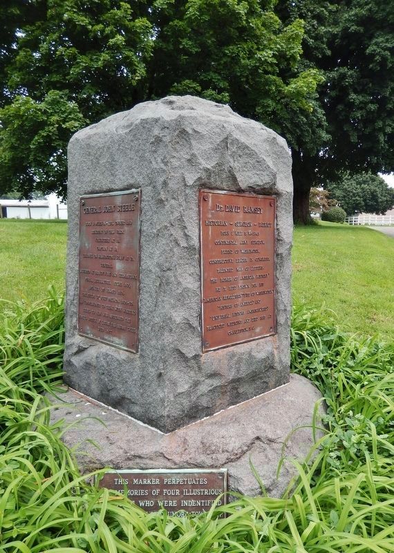 Drumore Township Illustrious Americans (<i>front/street side of marker; top of legend visible</i>). Click for full size. Drumore Township Illustrious Americans (<i>front/street side of marker; top of legend visible</i>) image. Click for full size.
