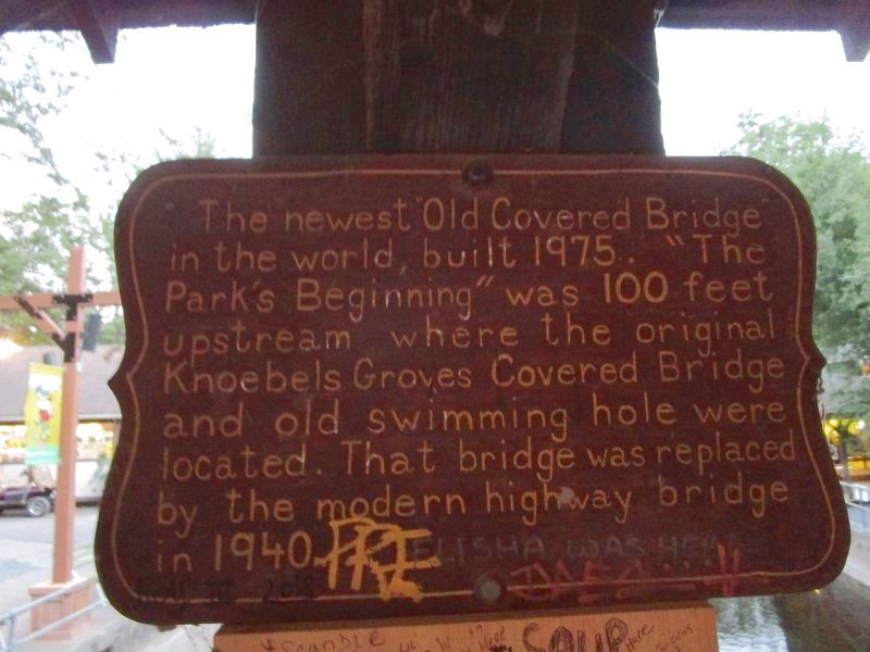 The Newest Old Covered Bridge Marker image. Click for full size.
