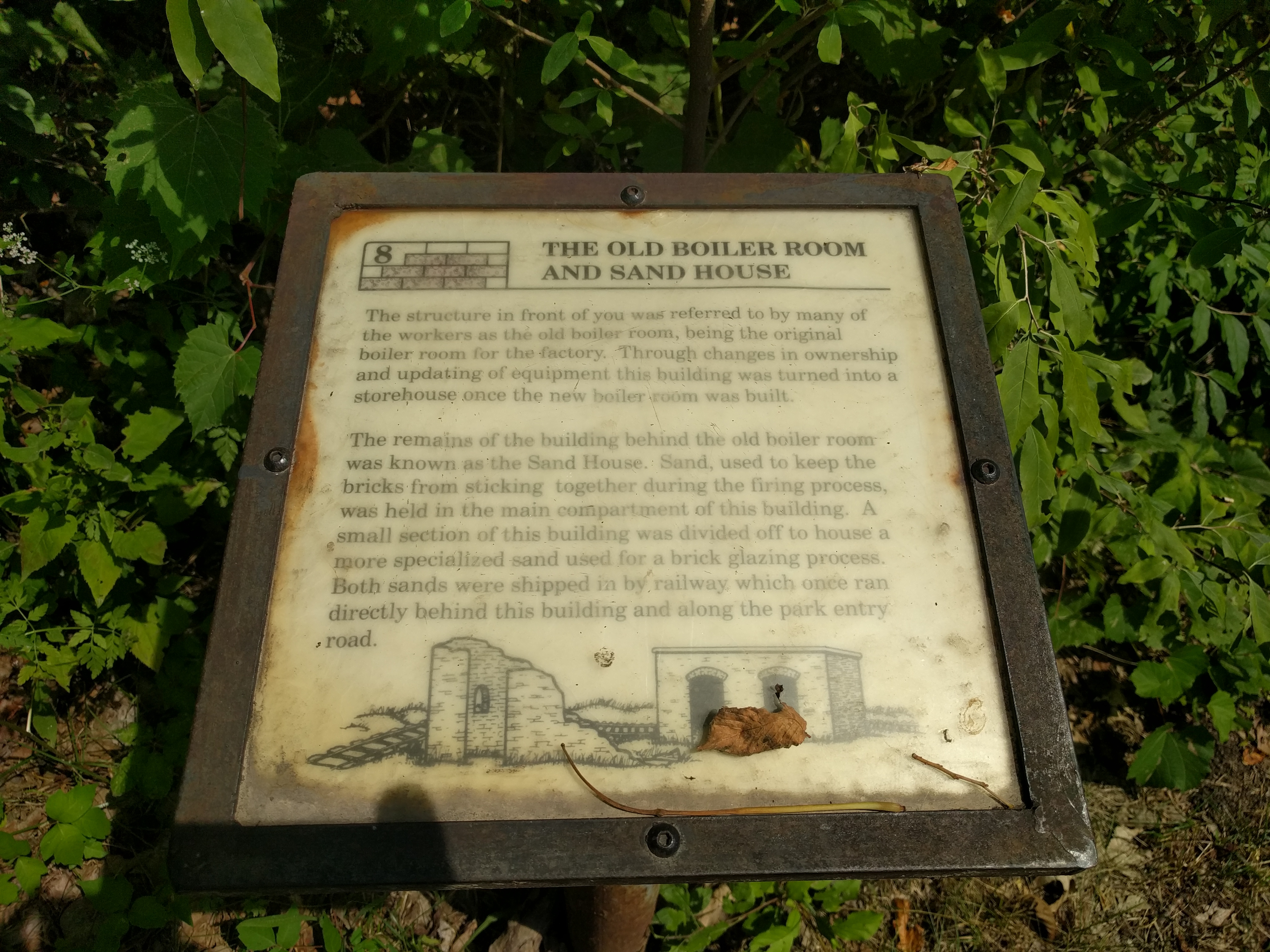 The Old Boiler Room and Sand House Marker
