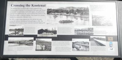 Crossing the Kootenai Marker image. Click for full size.