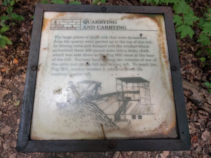 Quarrying and Carrying Marker. Click for full size. Quarrying and Carrying Marker image. Click for full size.