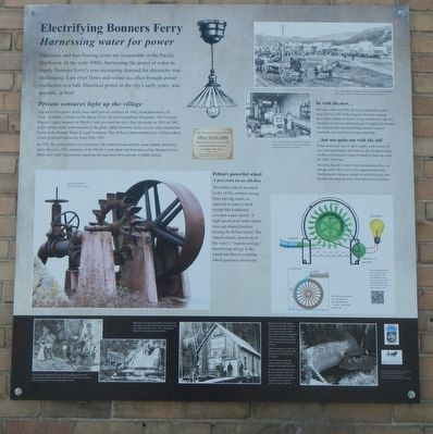 Electrifying Bonners Ferry Marker. Click for full size. Electrifying Bonners Ferry Marker image. Click for full size.