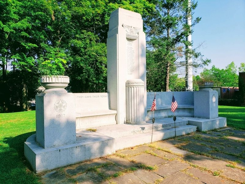 Southbridge World War I Memorial. Click for full size. Southbridge World War I Memorial image. Click for full size.