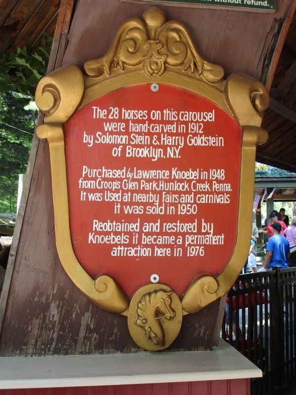 Stein & Goldstein Carousel Marker. Click for full size. Stein & Goldstein Carousel Marker image. Click for full size.