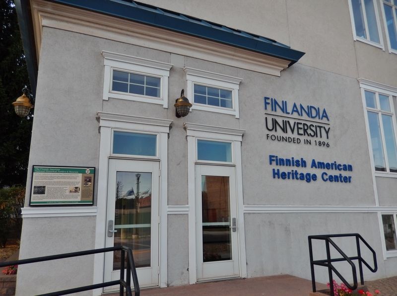 Finish American National Historical Archive Marker (<i>wide view</i>). Click for full size. Finish American National Historical Archive Marker (<i>wide view</i>) image. Click for full size.