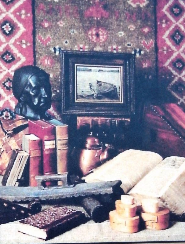 Marker detail: artifacts and artwork. Click for full size. Marker detail: artifacts and artwork image. Click for full size.