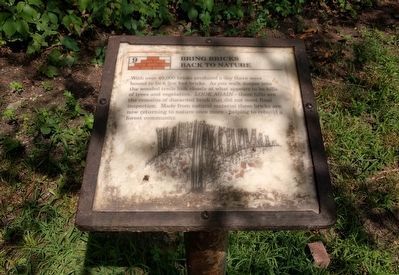 Bring Bricks Back to Nature Marker. Click for full size. Bring Bricks Back to Nature Marker image. Click for full size.