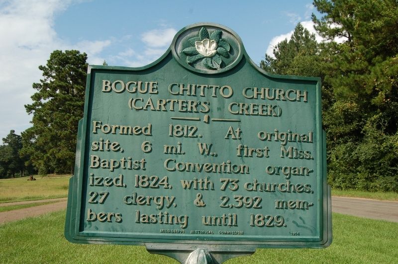 Bogue Chitto Churh Marker image. Click for full size.