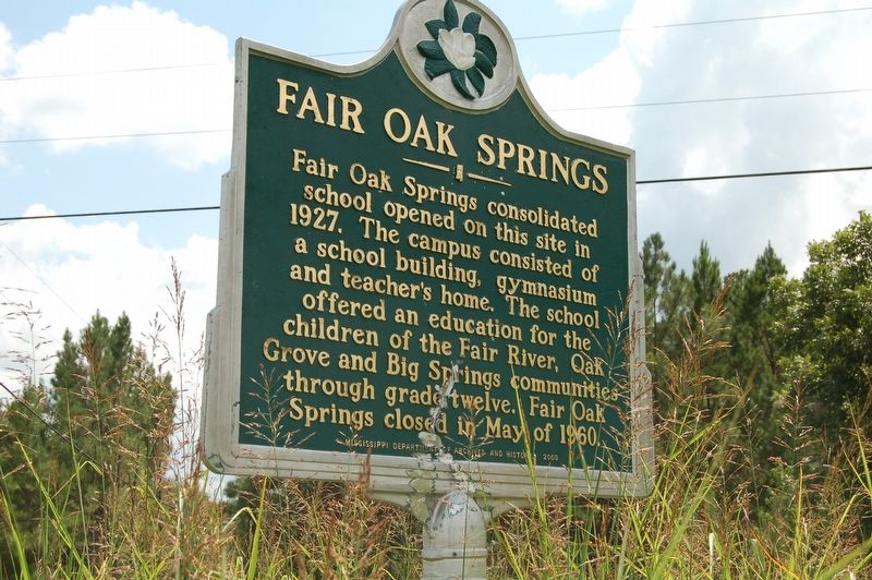 Fair Oak Springs Marker. Click for full size. Fair Oak Springs Marker image. Click for full size.