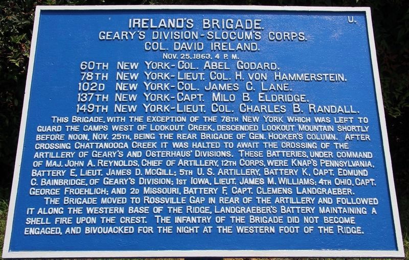 Ireland's Brigade Marker image. Click for full size.