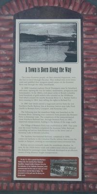 A Town is Born Along the Way Marker image. Click for full size.