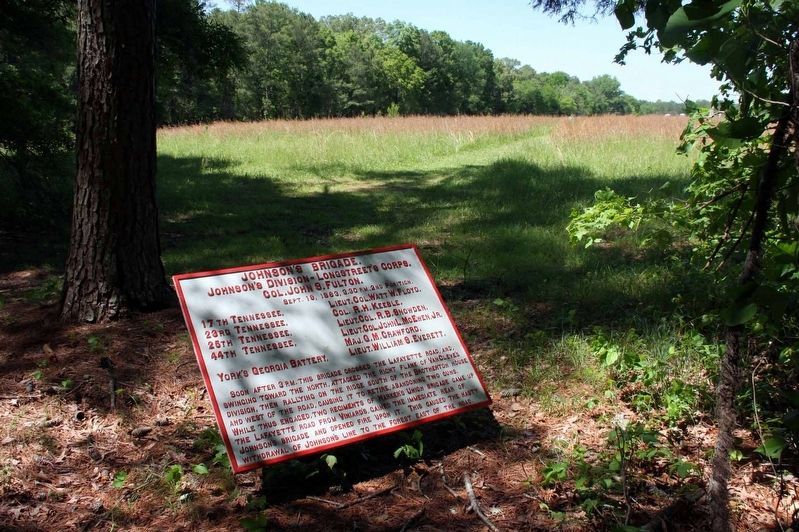 Johnson's Brigade Marker. Click for full size. Johnson's Brigade Marker image. Click for full size.