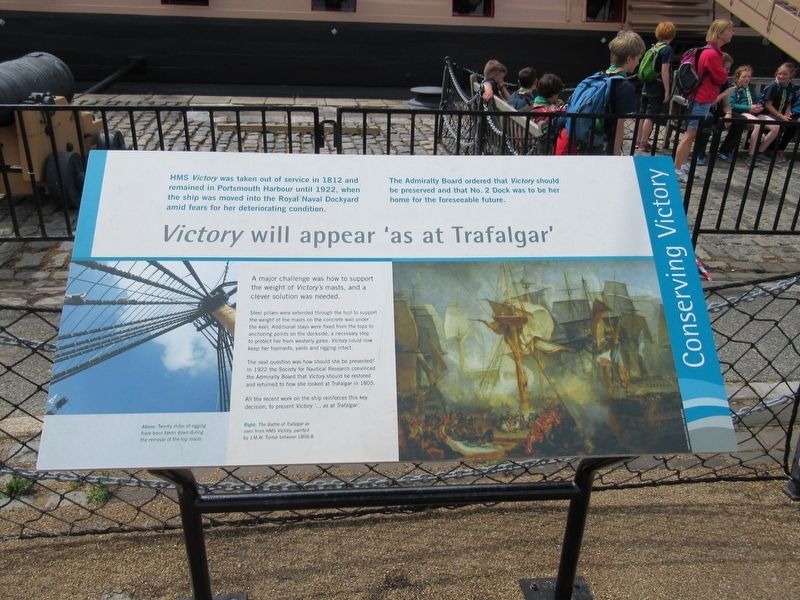 Victory will appear ‘as at Trafalgar’ Marker. Click for full size. Victory will appear ‘as at Trafalgar’ Marker image. Click for full size.