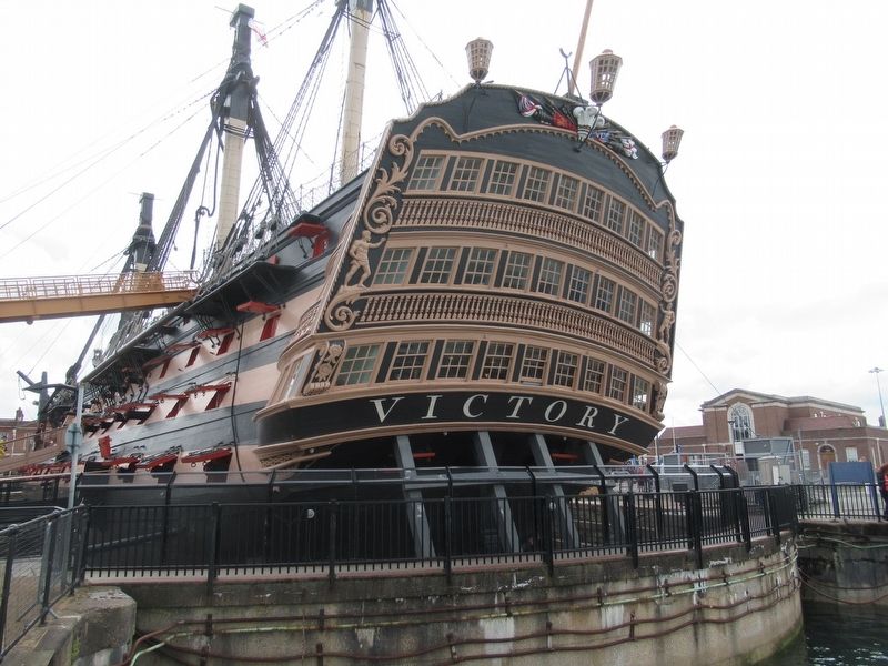 The Stern of HMS <i>Victory </i> image. Click for full size.