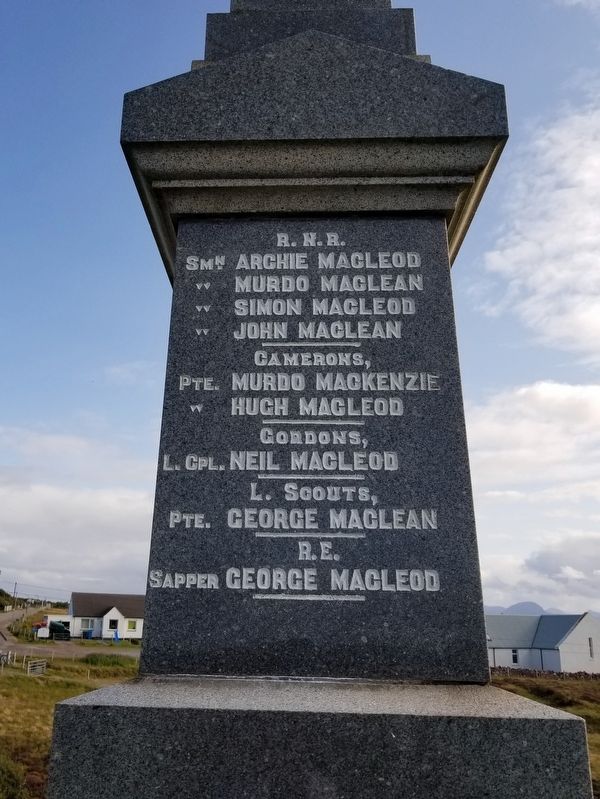 Coigach War Memorial image. Click for full size.