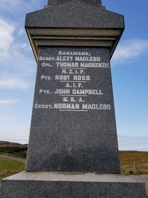 Coigach War Memorial image. Click for full size.