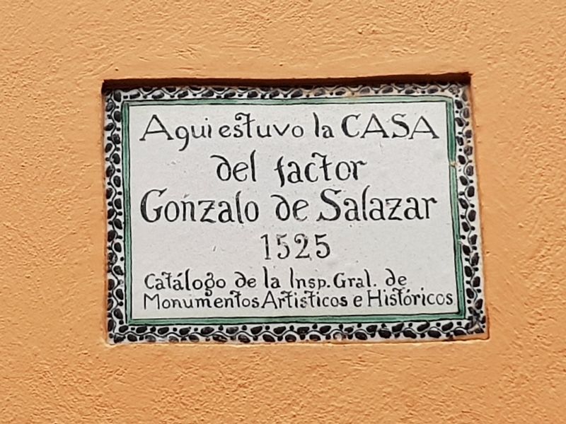 Gónzalo de Salazar Marker. Click for full size. Gónzalo de Salazar Marker image. Click for full size.