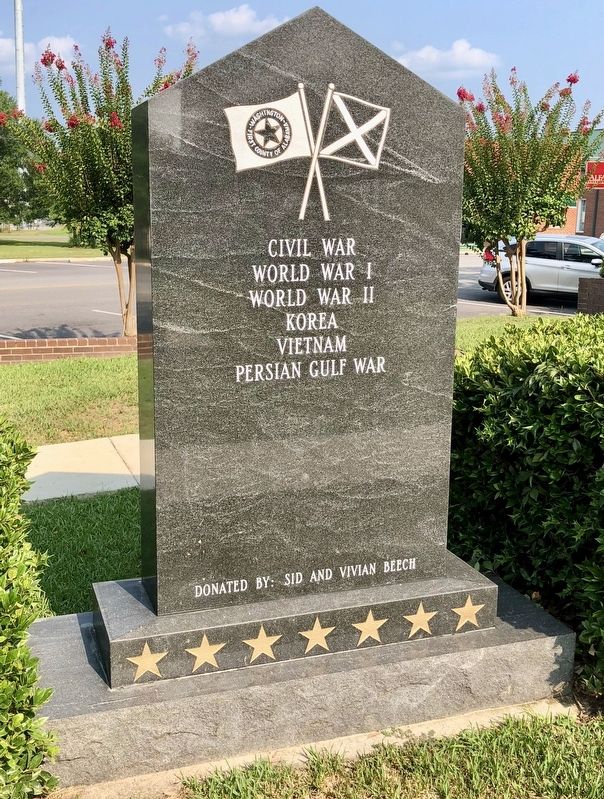 Washington County Veterans Memorial (reverse) image. Click for full size.