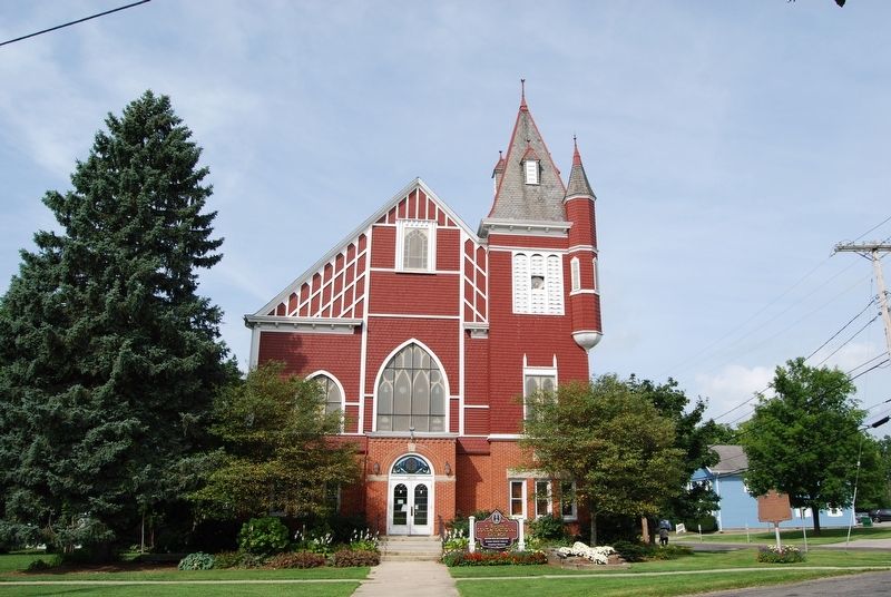 Burton Congregational Church Marker. Click for full size. Burton Congregational Church Marker image. Click for full size.