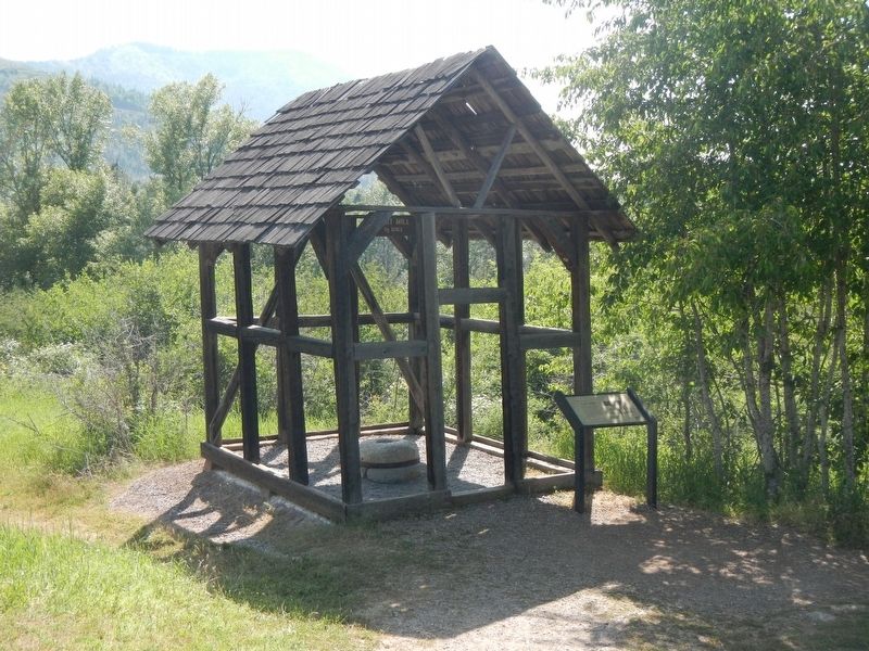 Grist Mill and Marker. Click for full size. Grist Mill and Marker image. Click for full size.